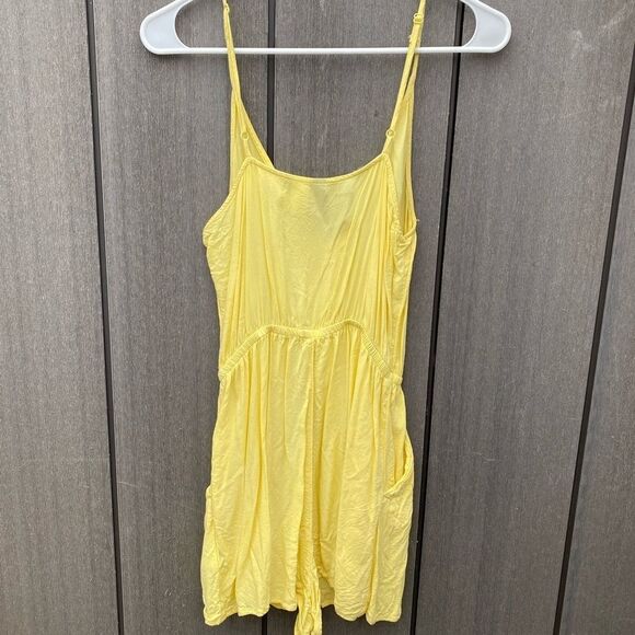 Divided Shorts Romper Yellow - Picture 4 of 8